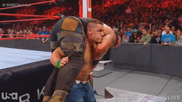 John Cena Braun Strowman Attitude Adjustment