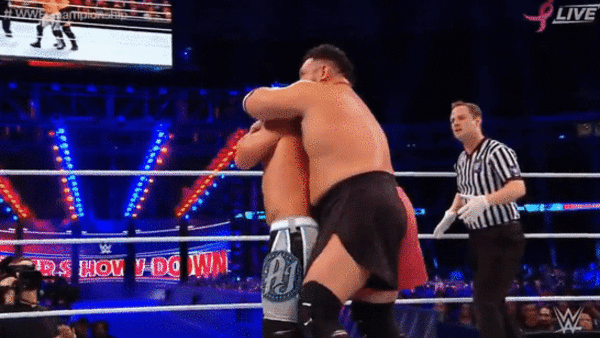 Samoa Joe AJ Styles Sleeper Suplex