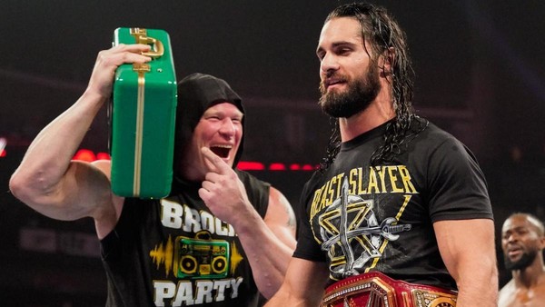 brock lesnar seth rollns