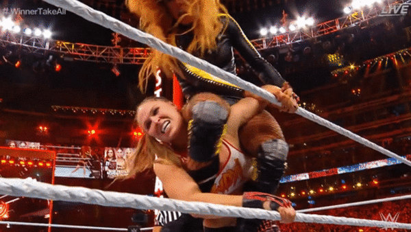 Ronda Rousey Becky Lynch Buckle Electric Chair Drop