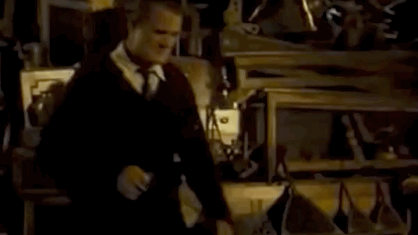 Harry Potter casting a spell 