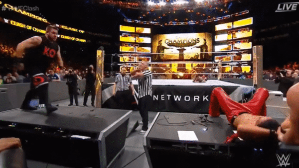 Kevin Owens Shinsuke Nakamura Frog Splash