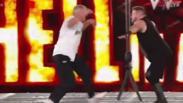 Kevin Owens Shane McMahon Pop Up Powerbomb