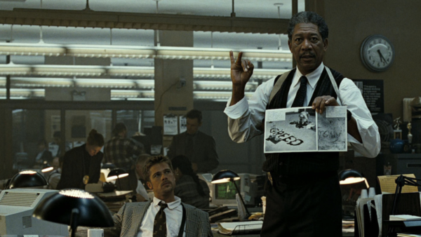 morgan freeman brad pitt se7en