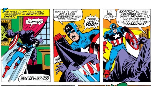 Captain America Hiding