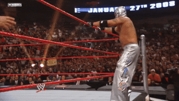 Edge Rey Mysterio Royal Rumble 2008 Spear