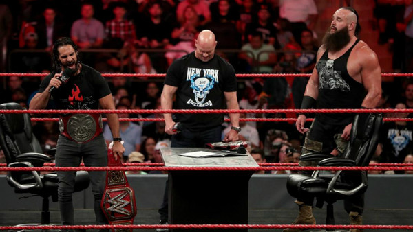 Seth Rollins Steve Austin Braun Strowman