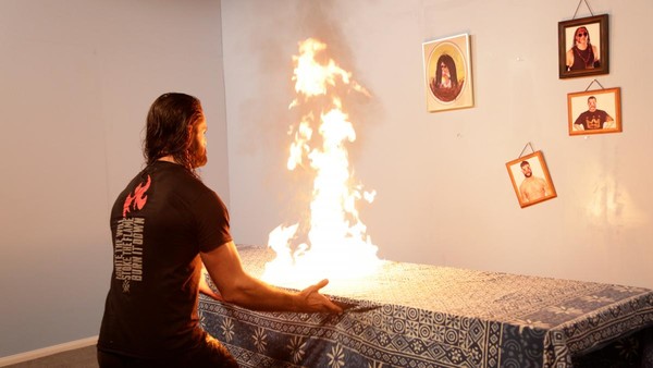 Seth Rollins Burns Down