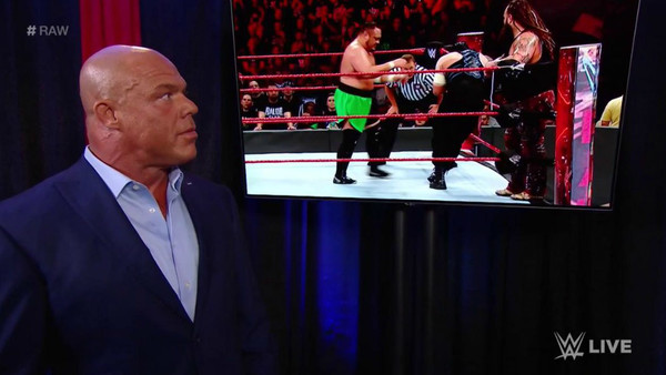Kurt Angle WWE Monitor Backstage