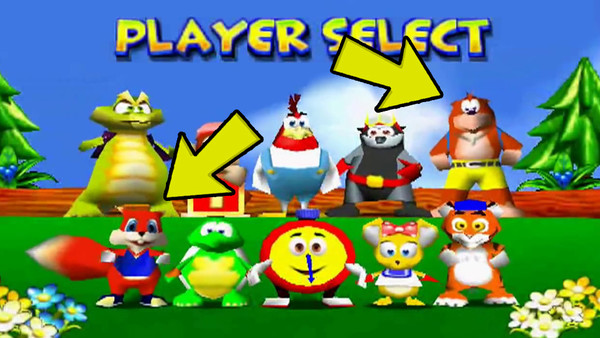 Diddy Kong Racing Conker Banjo