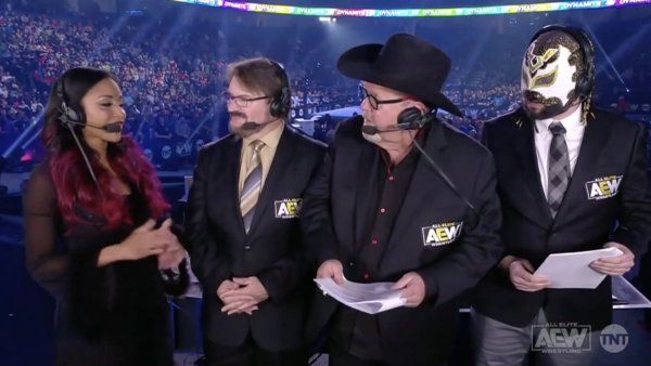 Brandi Rhodes Tony Schiavone Jim Ross Excalibur