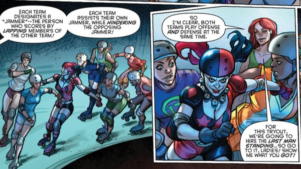 Harley Quinn Roller Derby