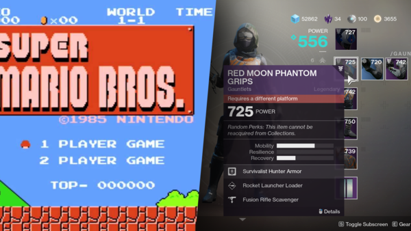 Super Mario Bros / Destiny 2