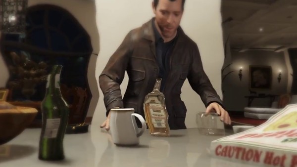 GTA 5 michael drinking