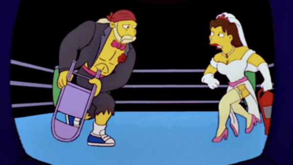 Bret hart simpsons