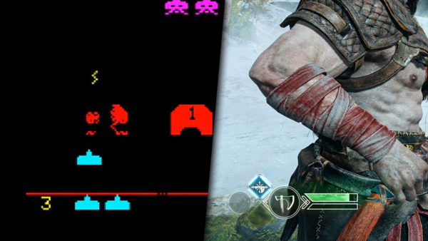 Space Invaders God Of War