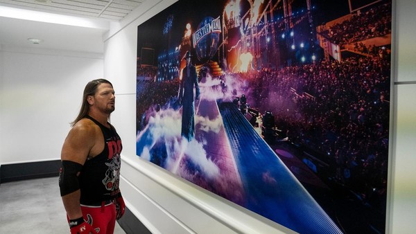 AJ Styles Undertaker poster