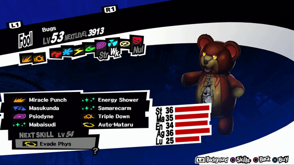 persona bugs