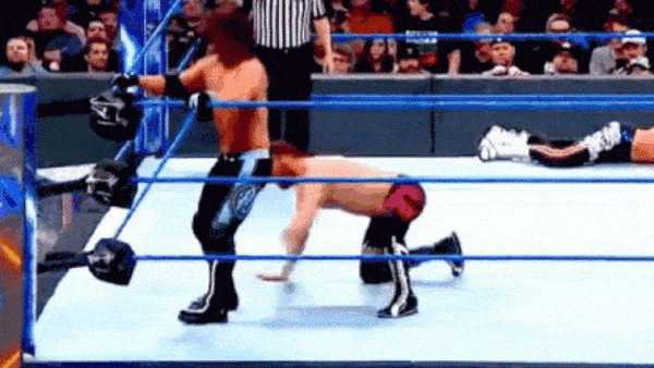 AJ Styles Moonsault DDT