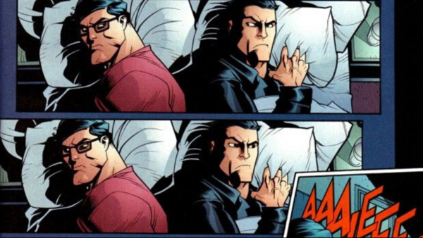 Batman Superman Smiling