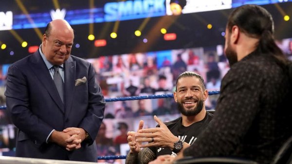 Roman Reigns Drew McIntyre Paul Heyman