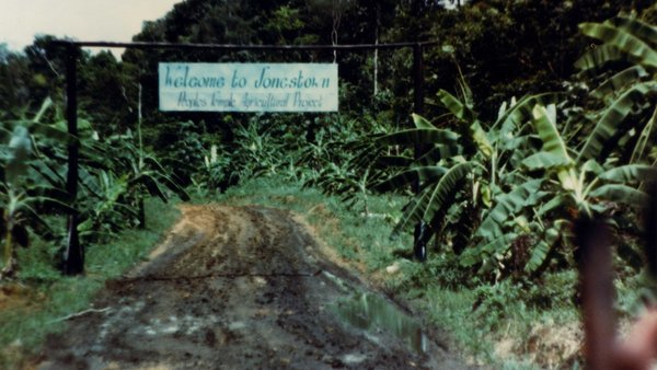 Jonestown welcome sign