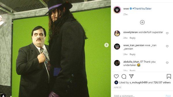 Undertaker Paul Bearer Instagram