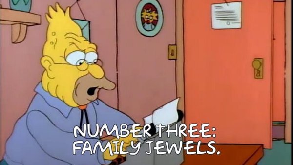 Bart The General Grandpa Family Jewels