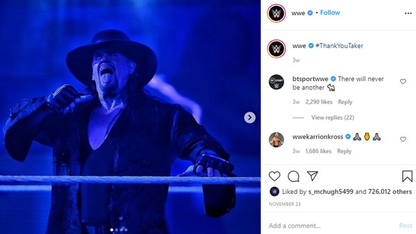Undertaker Instagram