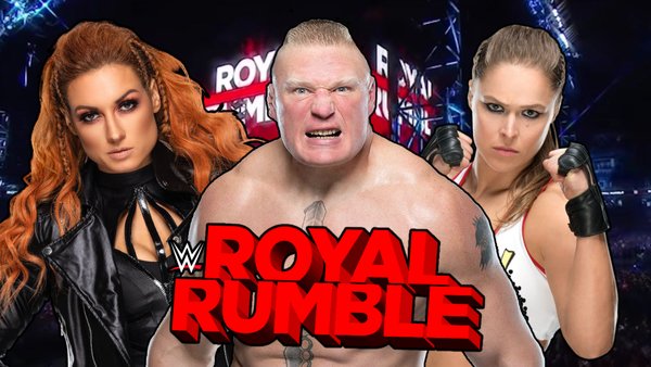 Brock Lesnar Becky Lynch Ronda Rousey Royal Rumble