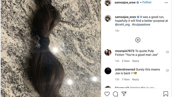 Samoa Joe hair instagram