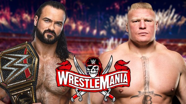 Drew McIntyre Brock Lesnar WrestleMania 37