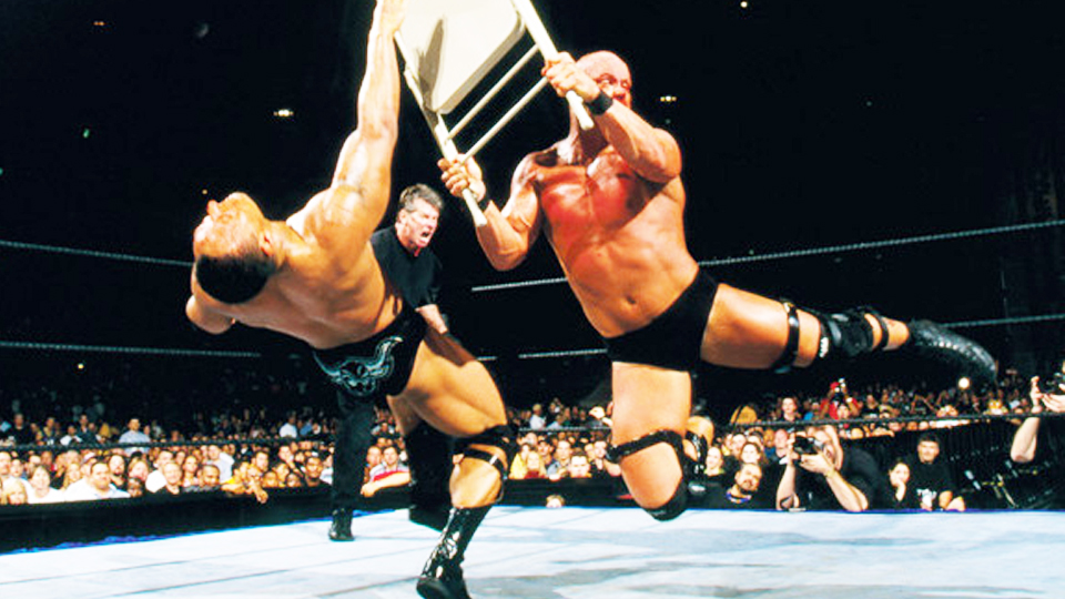 WrestleMania X-Seven The Rock Steve Austin