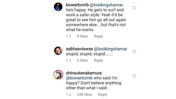Shinsuke Nakamura comment