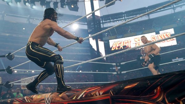 Seth Rollins Brock Lesnar