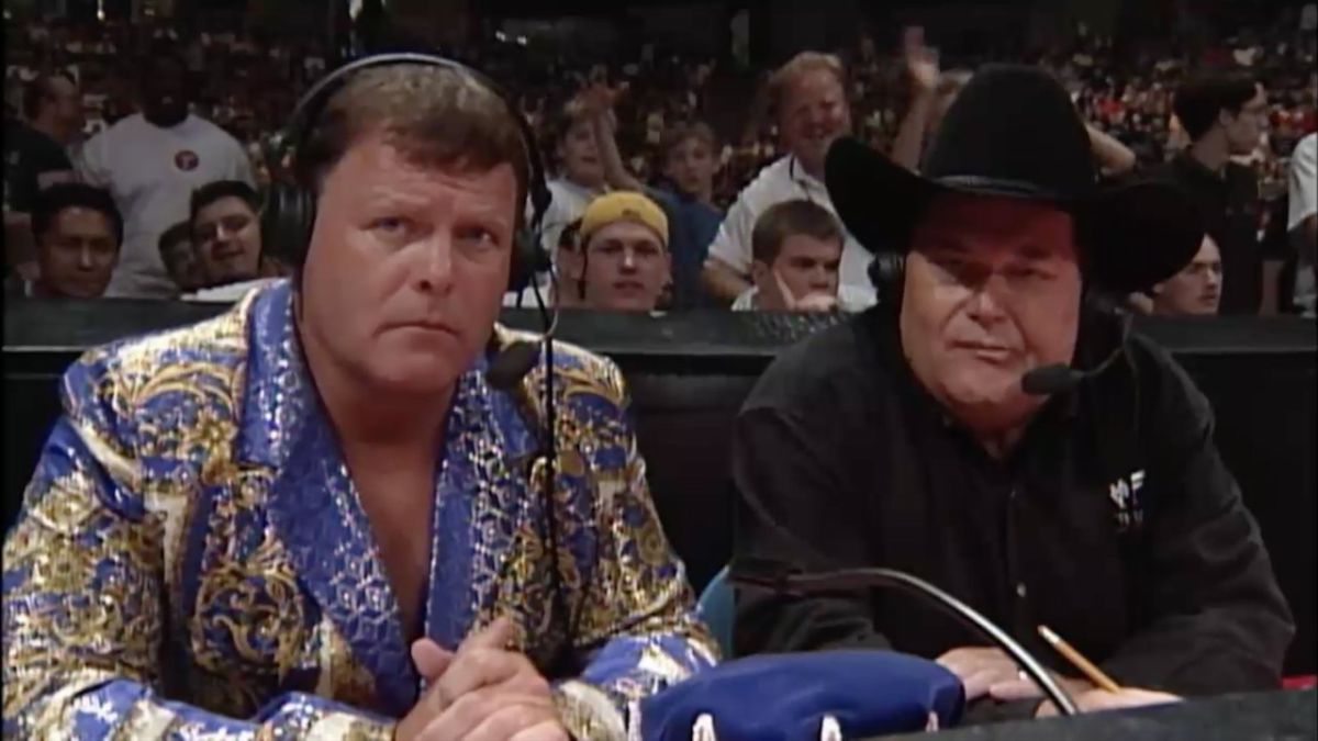 Jim Ross Jerry Lawler Over The Edge 1999 Owen Hart