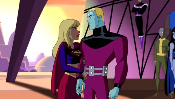 Justice League Unlimited Supergirl Brainiac 5