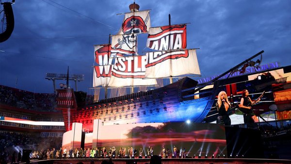 WrestleMania 37 pirate ship
