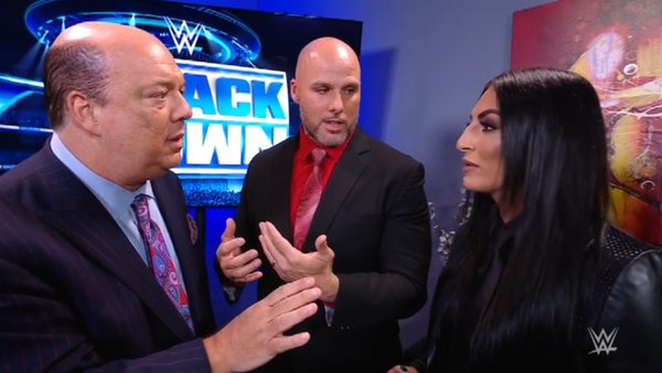 Paul Heyman Adam Pearce Sonya Deville