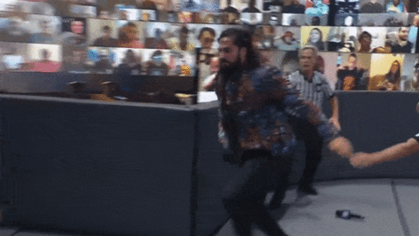 Seth Rollins Cesaro Stomp
