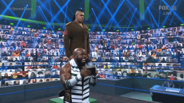 Apollo Crews Commander Azeez Michael Cole Pat McAfee