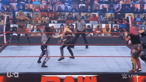 Rhea Ripley Nikki Cross Drew McIntyre Head Butt