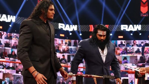 Jinder Mahal Drew McIntyre Sword Veer Shanky