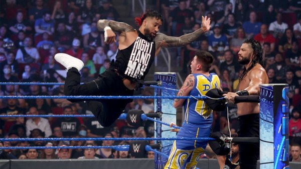 Jey Uso Roman Reigns Dominik Mysterio