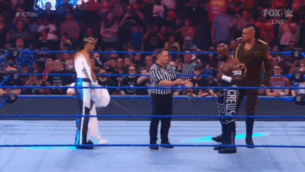 Apollo Crews Intercontinental Title Kiss