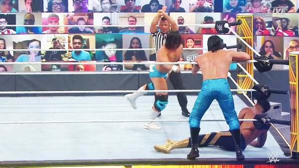 WWE Clash of Champions Angel Garza Injured X Signal