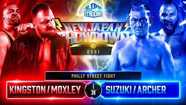 NJPW Strong Showdown Eddie Kingston Jon Moxley Minoru Suzuki Lance Archer