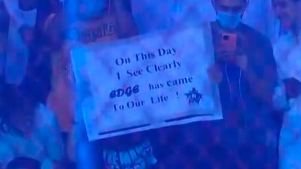 Edge WWE Crown Jewel 2021 Fan Sign