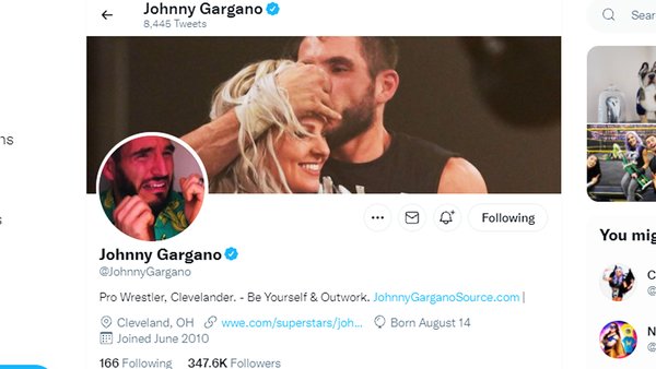 Johnny Gargano Twitter