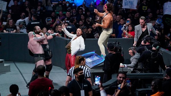 The Viking Raiders Shinsuke Nakamura Rick Boogs Pat McAfee
